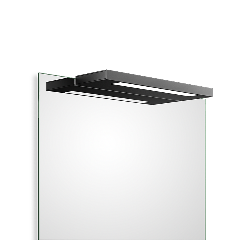 Bathroom Mirror Clip on Light in Matt Black