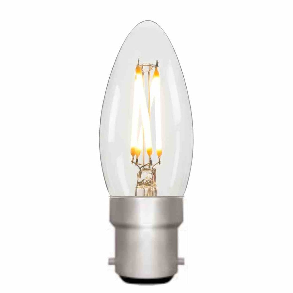 C35 Candle Clear 4W B22 2700K Filament Lamp NEW*