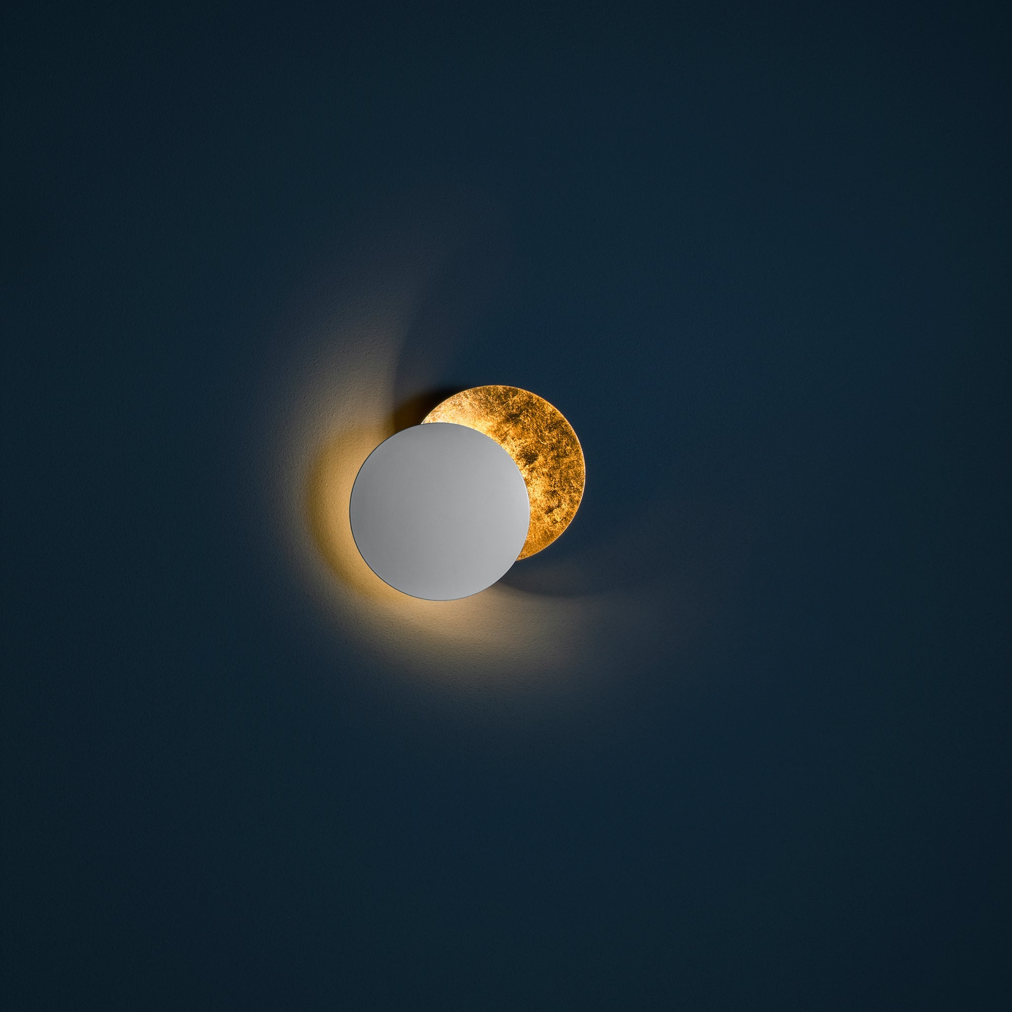 Lederam W LED Wall Light-White/Gold | Nicholas Engert Interiors