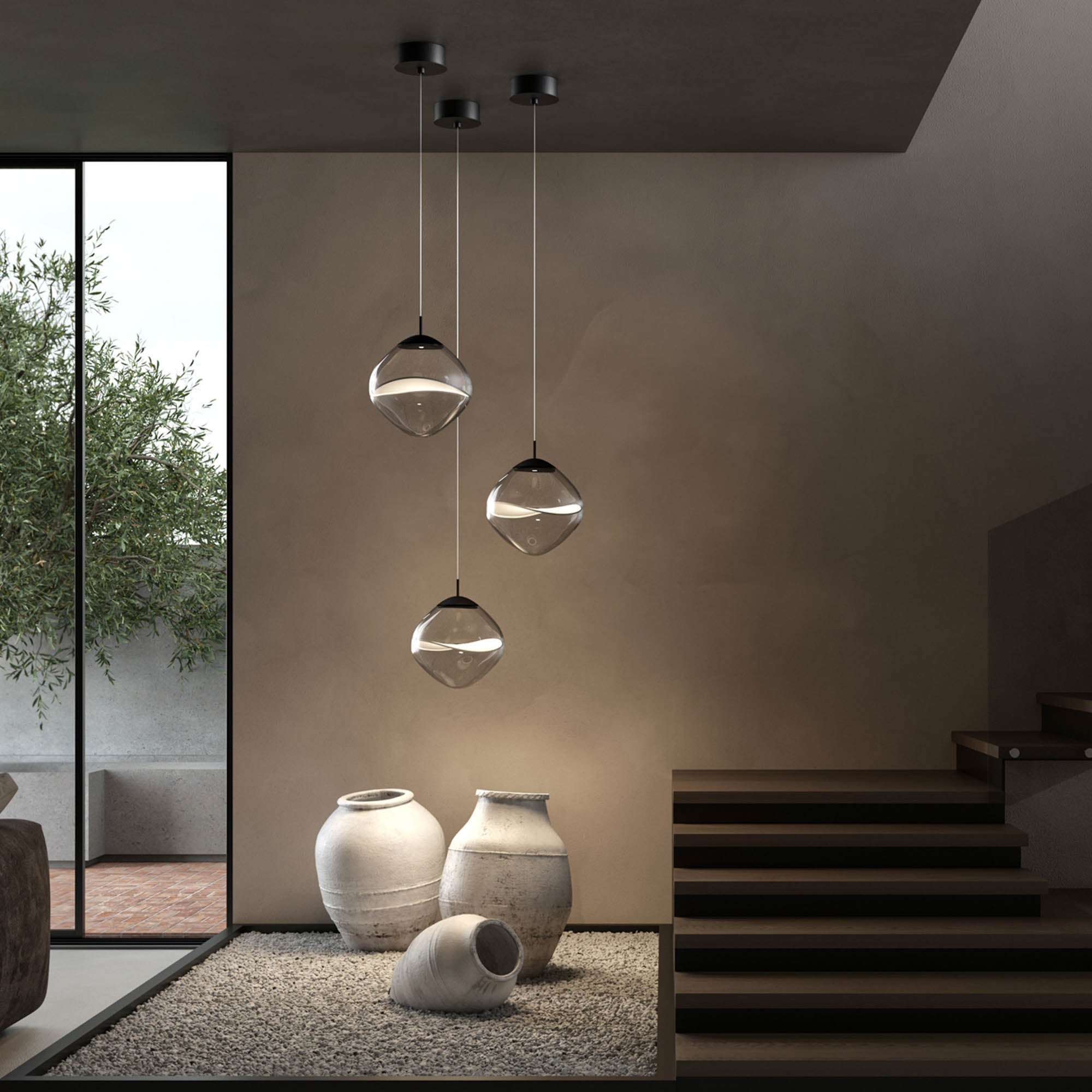 Aether Pendant Light - White Petal