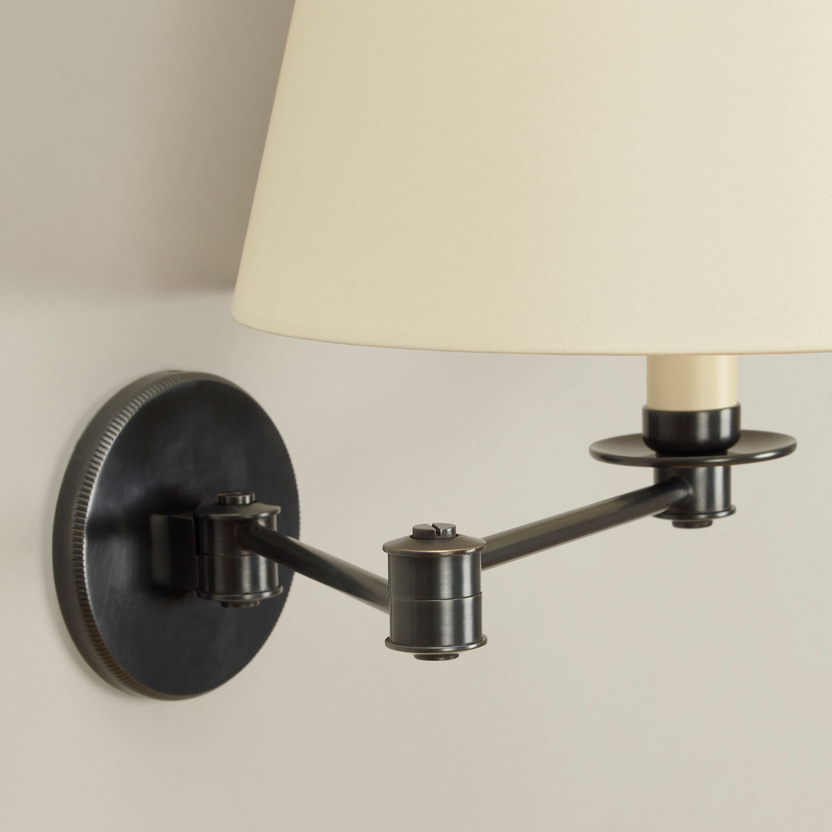 Cromer Swing Arm Wall Light - Bronze - Detail | Nicholas Engert Interiors