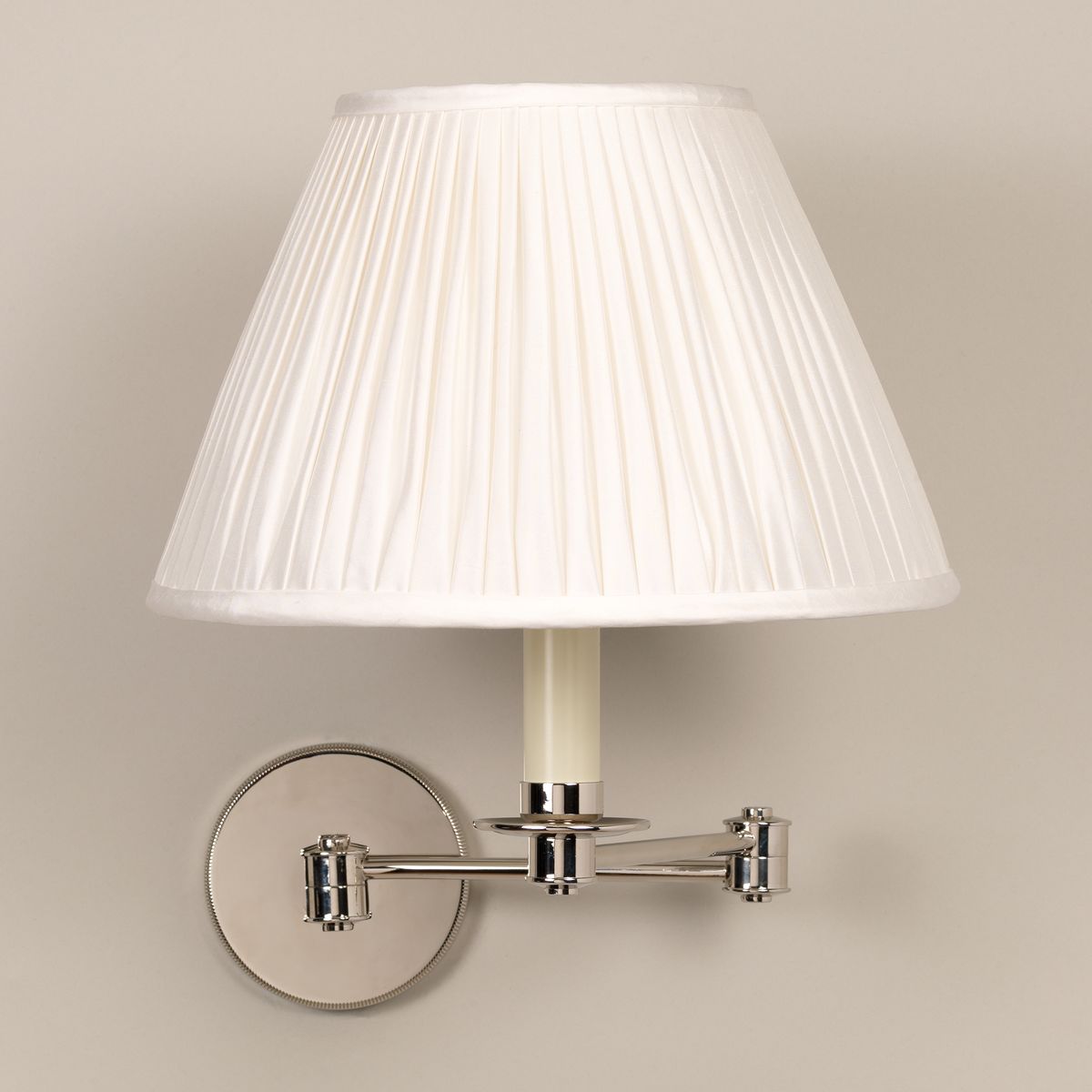 Cromer Swing Arm Wall Light - Nickel | Nicholas Engert Interiors
