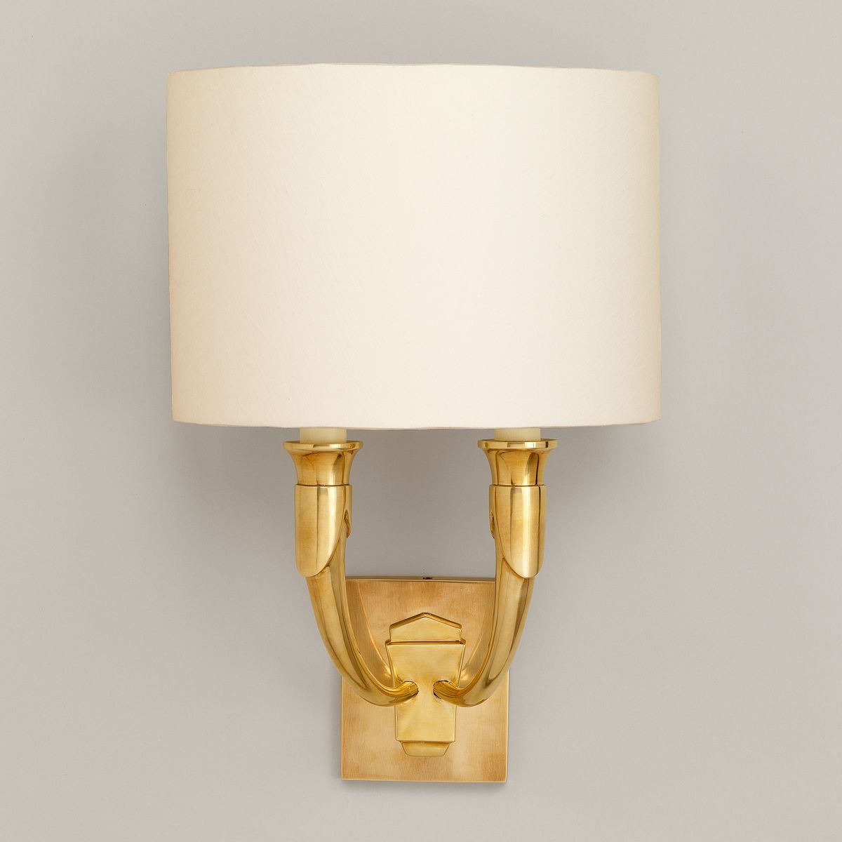 French Horn Wall Light-Brass | Nicholas Engert Interiors