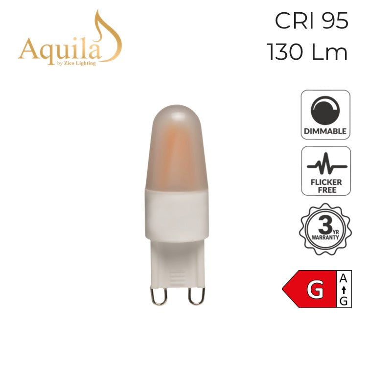 G9 Mini Frosted 2W 2700K Capsule LED Lamp NEW