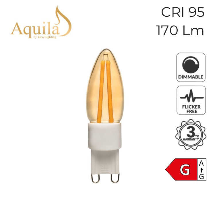 G9 Amber 3W 2200K Capsule LED Lamp NEW