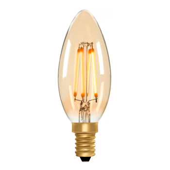 C35 Candle Amber 4W E14 2000K Filament Lamp NEW*