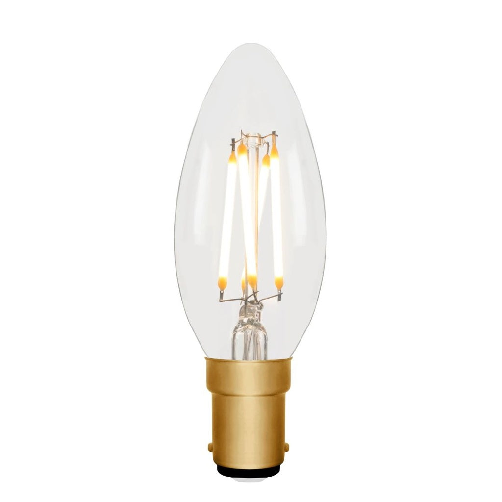 C35 Candle Clear 4W B15 2200K Filament Lamp NEW*