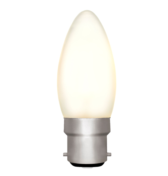 C35 Candle Frosted 4W B22 2700K Filament Lamp NEW*