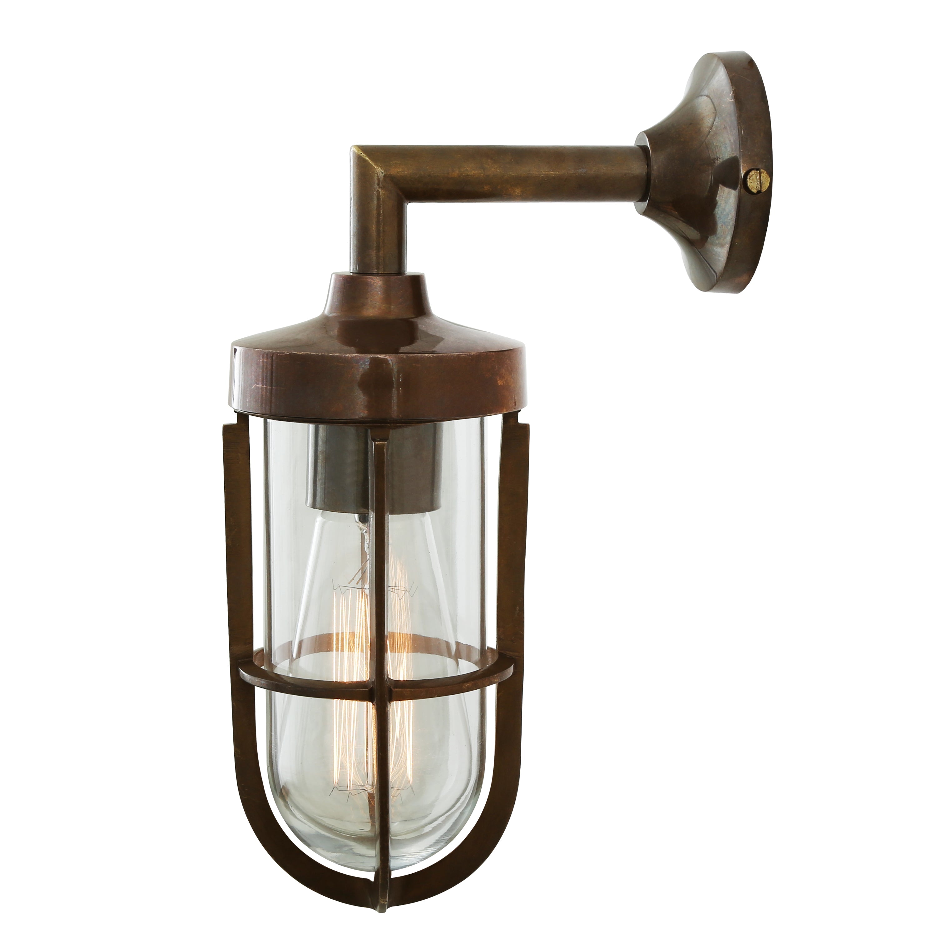 Cladach Outdoor Wall Light - Antique Brass | Nicholas Engert Interiors