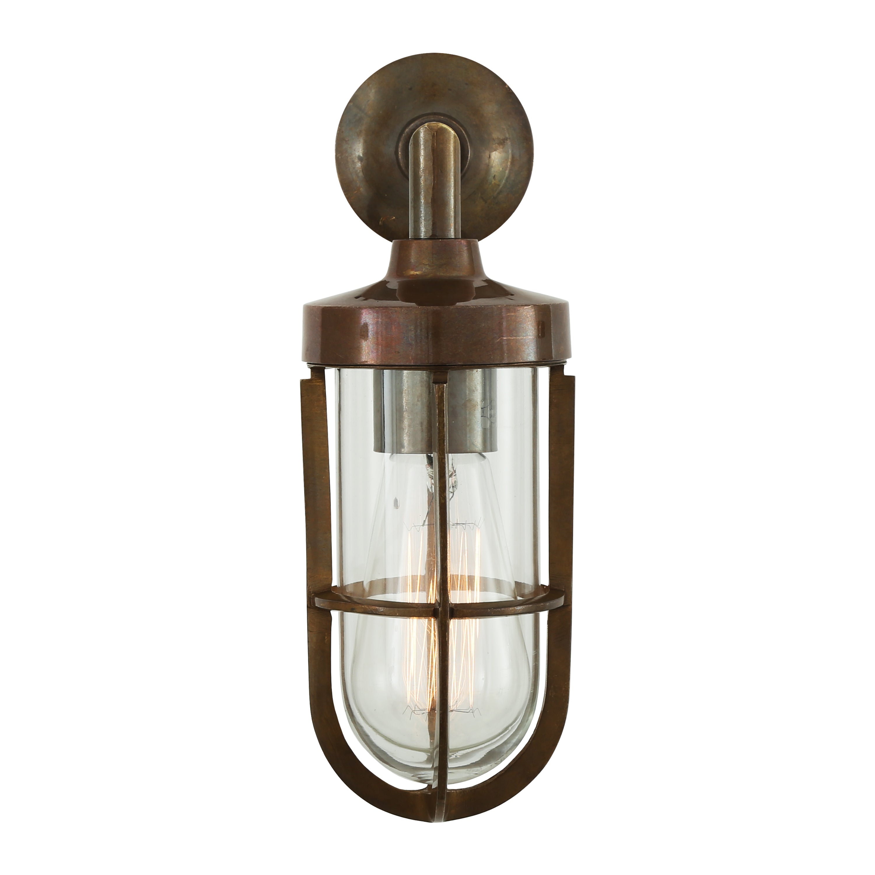 Cladach Outdoor Wall Light - Antique Brass | Nicholas Engert Interiors