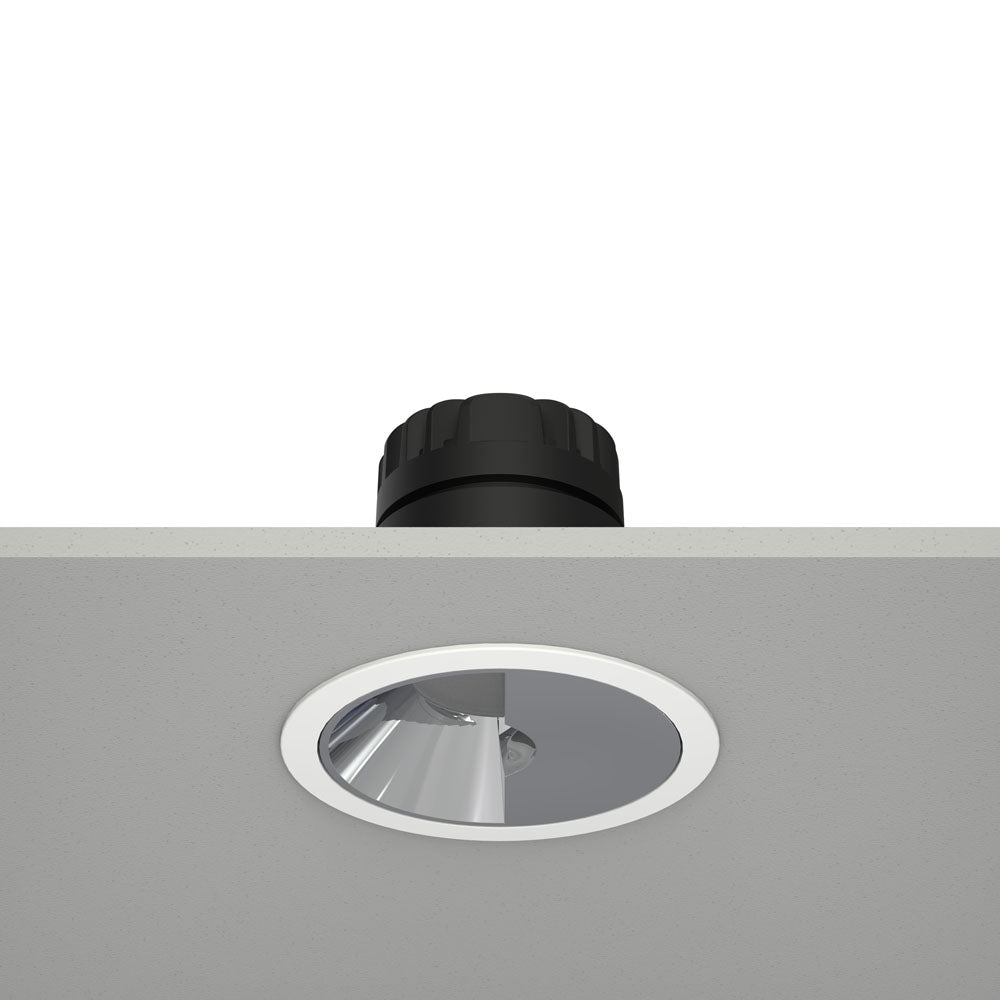 Wallwasher ceiling light fixture on a gray background