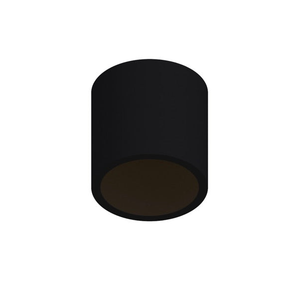 Black downlight on a white background