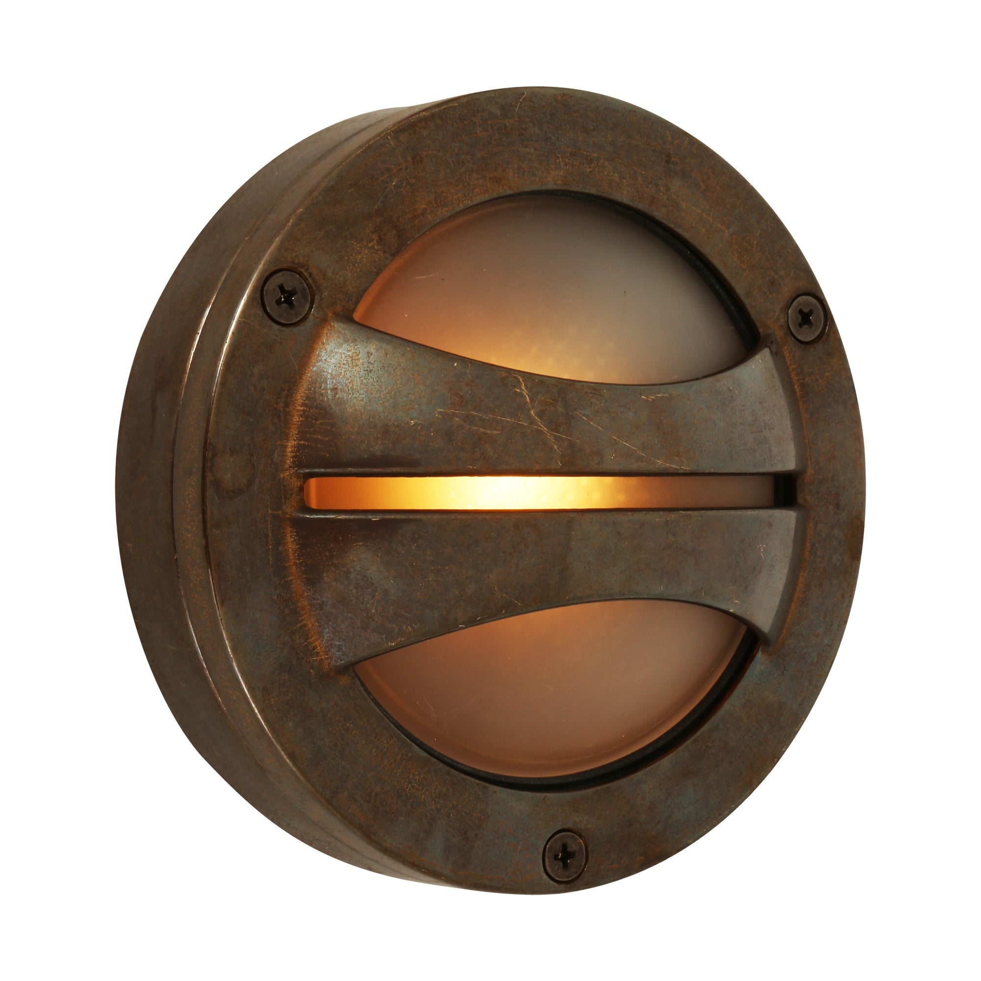 Seri Outdoor Bulkhead Lamp - Antique Brass | Nicholas Engert Interiors