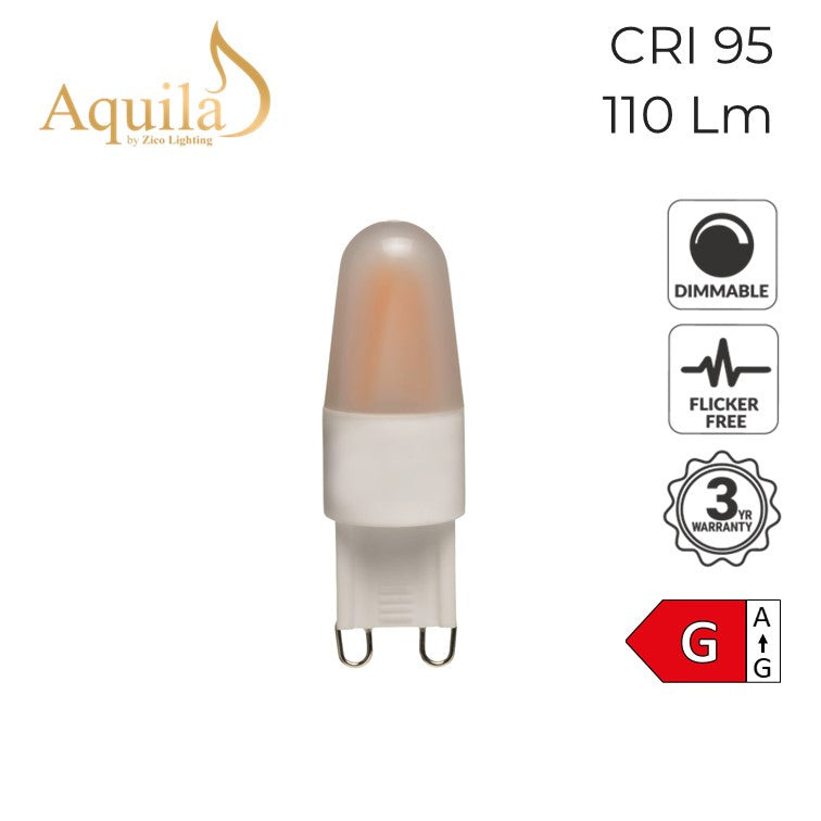 G9 Mini Frosted 2W 2200K Capsule LED Lamp NEW