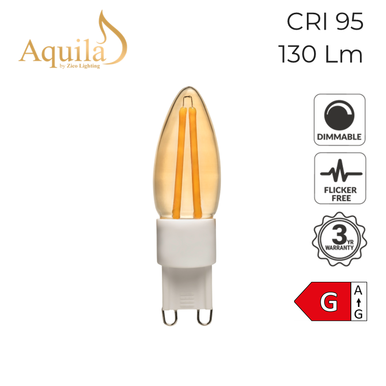 G9 Amber 3W 2000K Capsule LED Lamp NEW